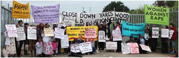 Protest at Yarls Wood