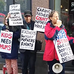Protest against Families Need Fathers
