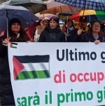 Protest in Feltre, Italy